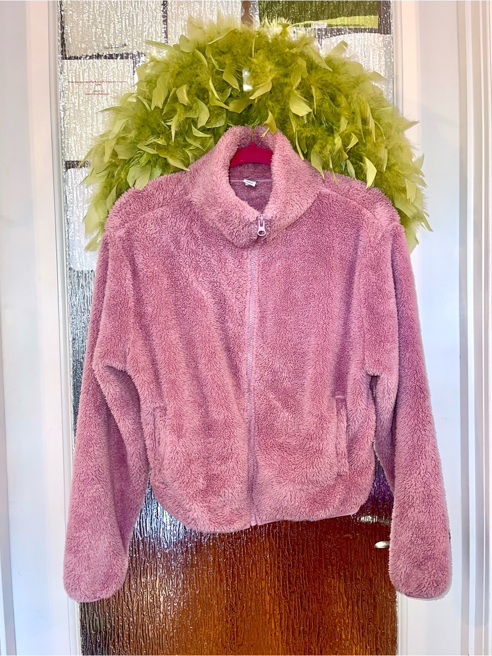 Women's Fuzzy Fleece Zip-Up Jacket